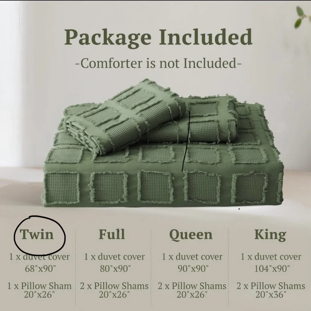 MILDLY Washed Microfiber Duvet Cover